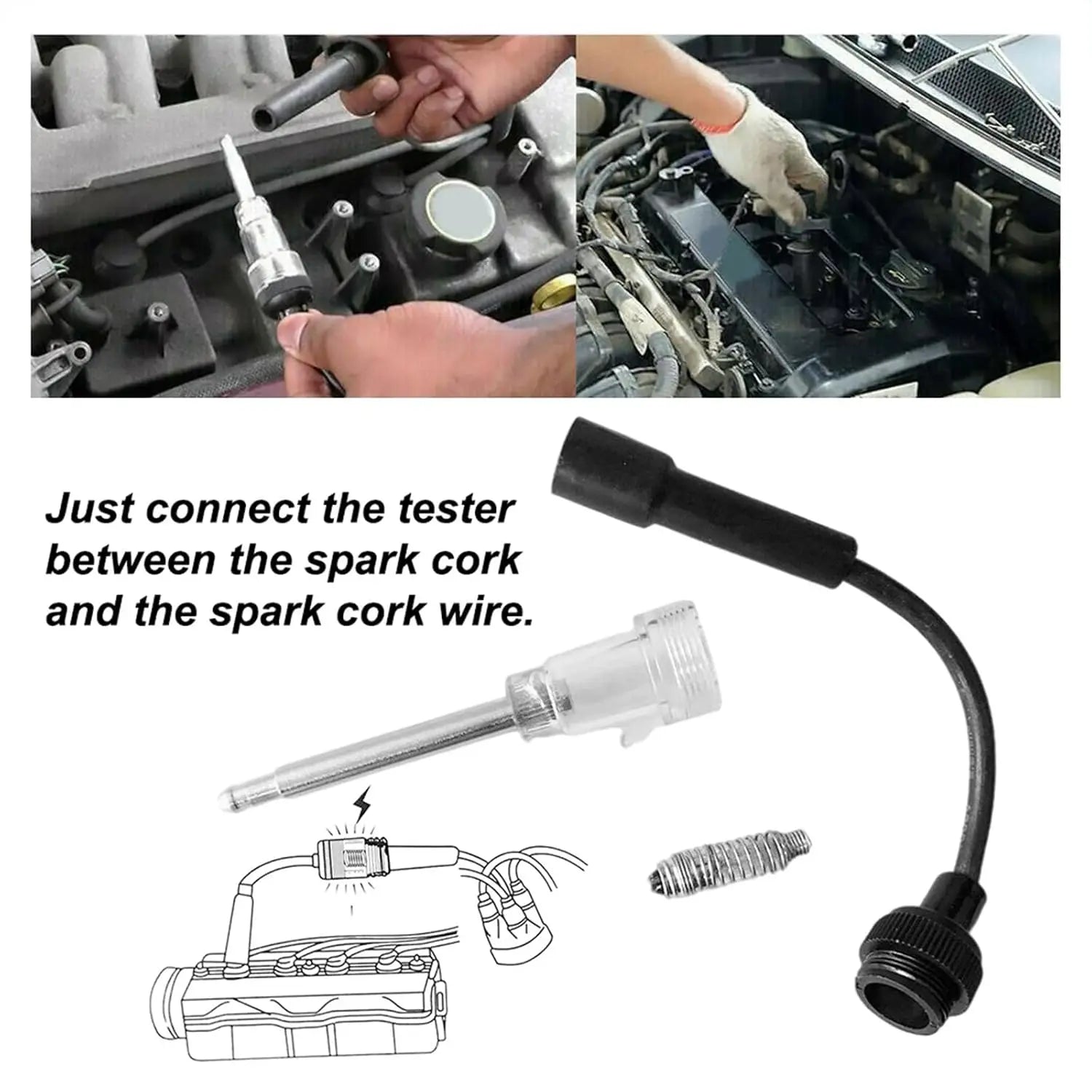 Free Shipping: 2 Pcs Spark Testers