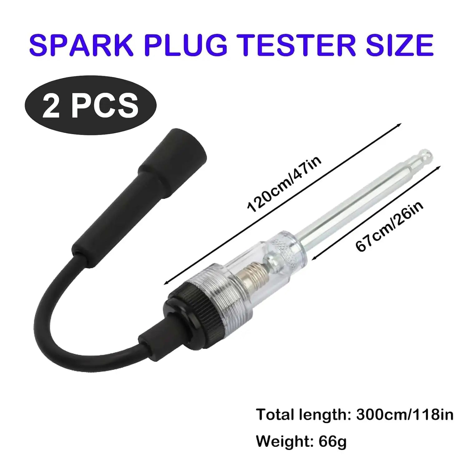 Free Shipping: 2 Pcs Spark Testers
