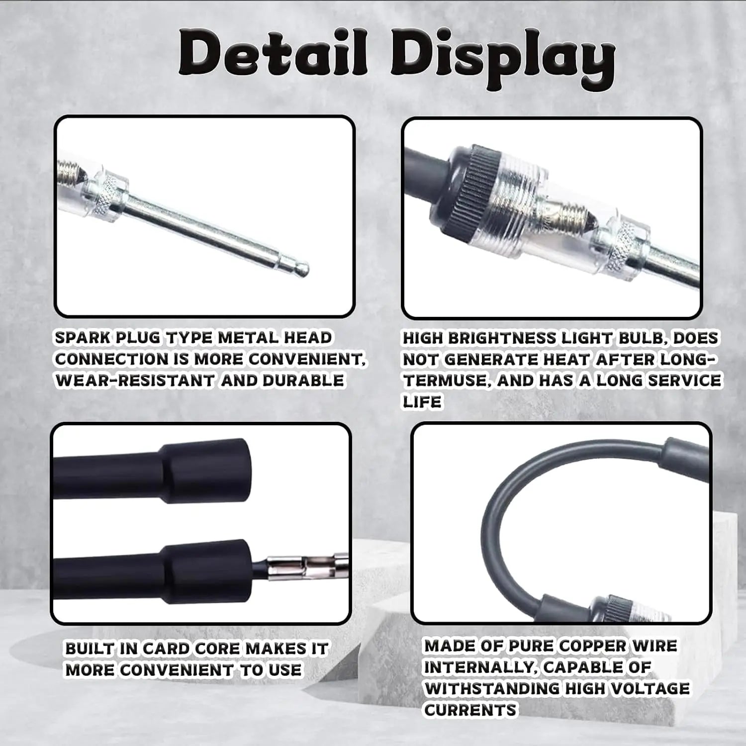 Free Shipping: 2 Pcs Spark Testers