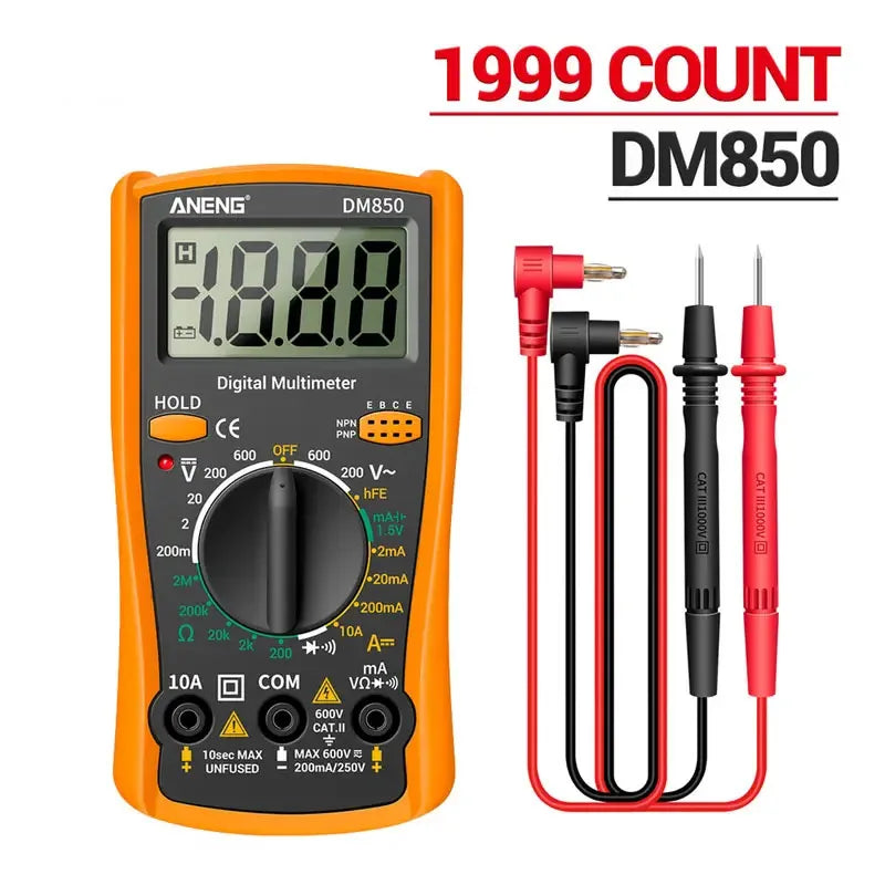 FREE SHIPPING: Digital Multimeter With Cables