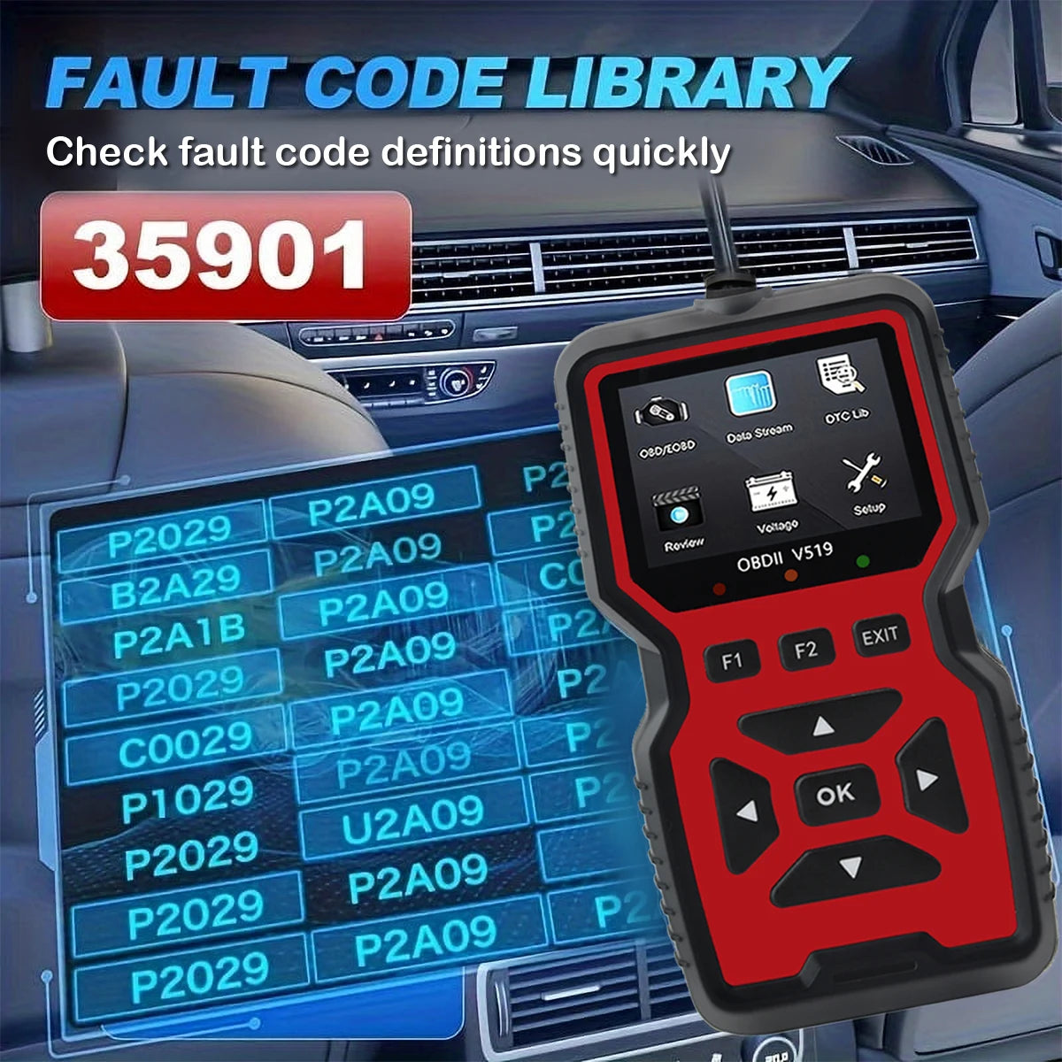 Free Shipping - Professional V519 OBD2 Scanner