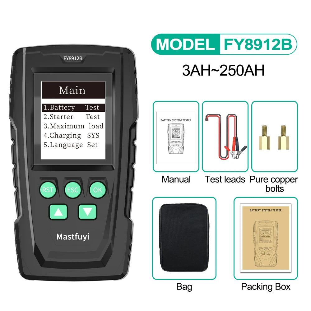 Free Shipping: Car Battery Tester 12V 24V Battery Load, Battery Capacity Tester